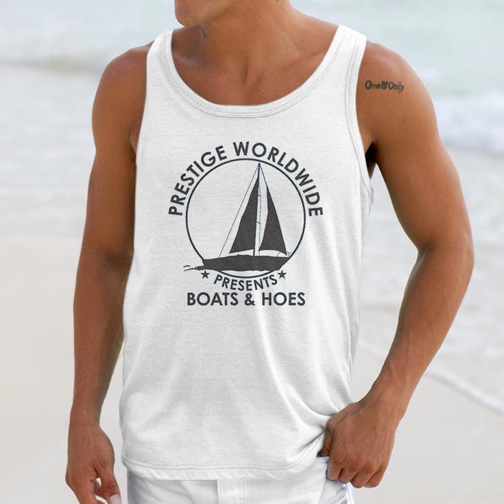 Prestige Worldwide Funny Cool Boats And Hoes Graphic Humor Unisex Tank Top Gifts for Her