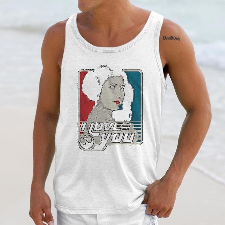 Princess Leia I Love You Unisex Tank Top Gifts for Her