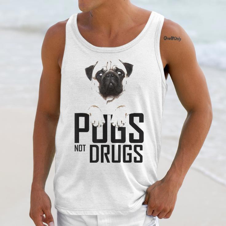 Pugs Not Drugs Awareness Unisex Tank Top Gifts for Her