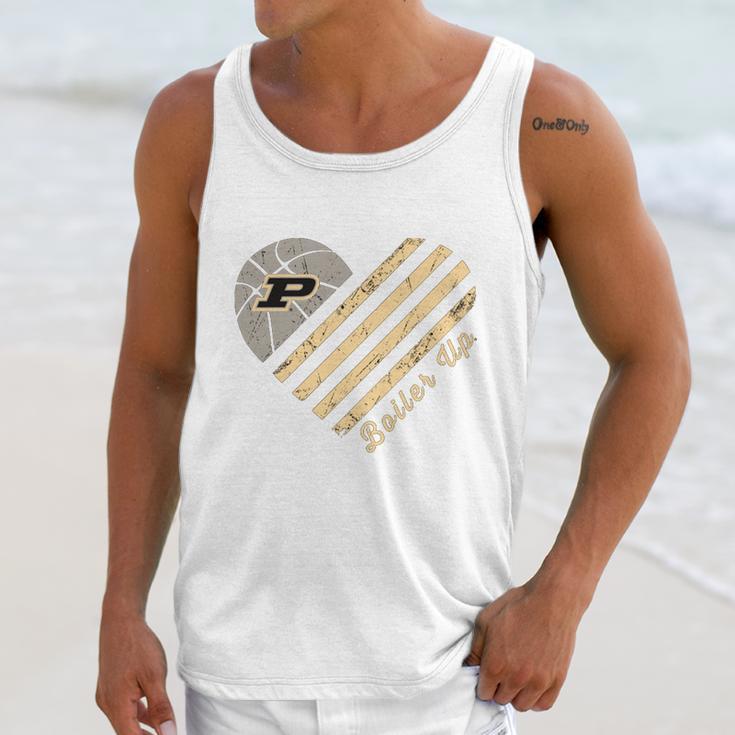 Purdue Boiler Up Heart Unisex Tank Top Gifts for Her