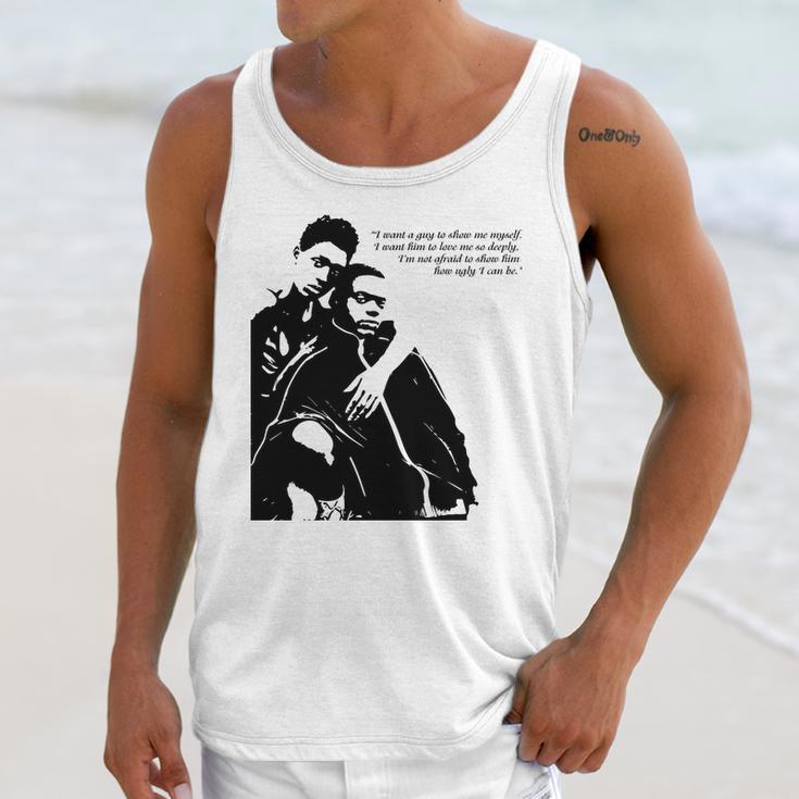 Queen And Slim Quote I Want A Guy To Show My Myself Unisex Tank Top Gifts for Her