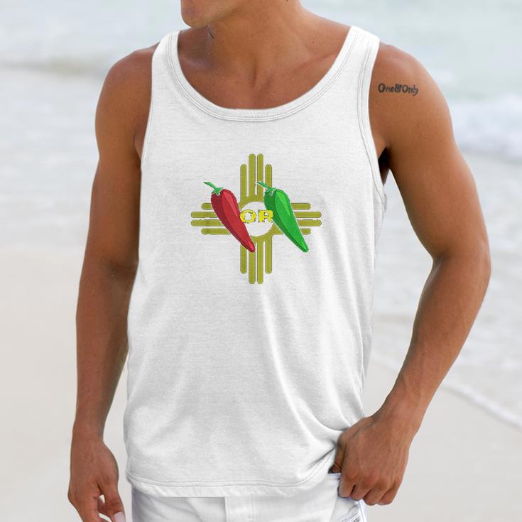 Red Or Green Chile Hatch New Mexico Zia Unisex Tank Top Gifts for Her