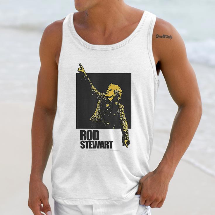 Rod Stewart Pointing Photo Unisex Tank Top Gifts for Her