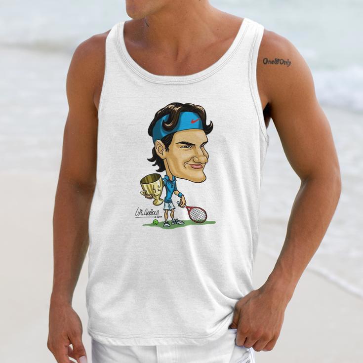 Roger Federer Cartoon Unisex Tank Top Gifts for Her