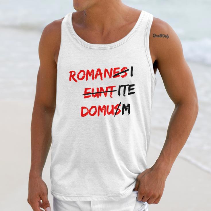 Romanes Eunt Domus Unisex Tank Top Gifts for Her