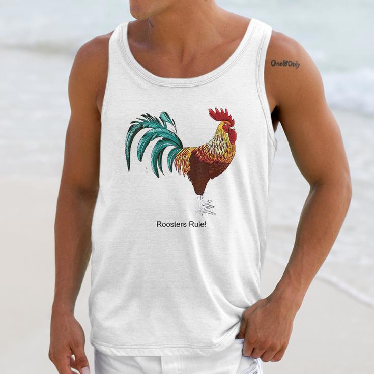 Roosters Rule Unisex Tank Top Gifts for Her