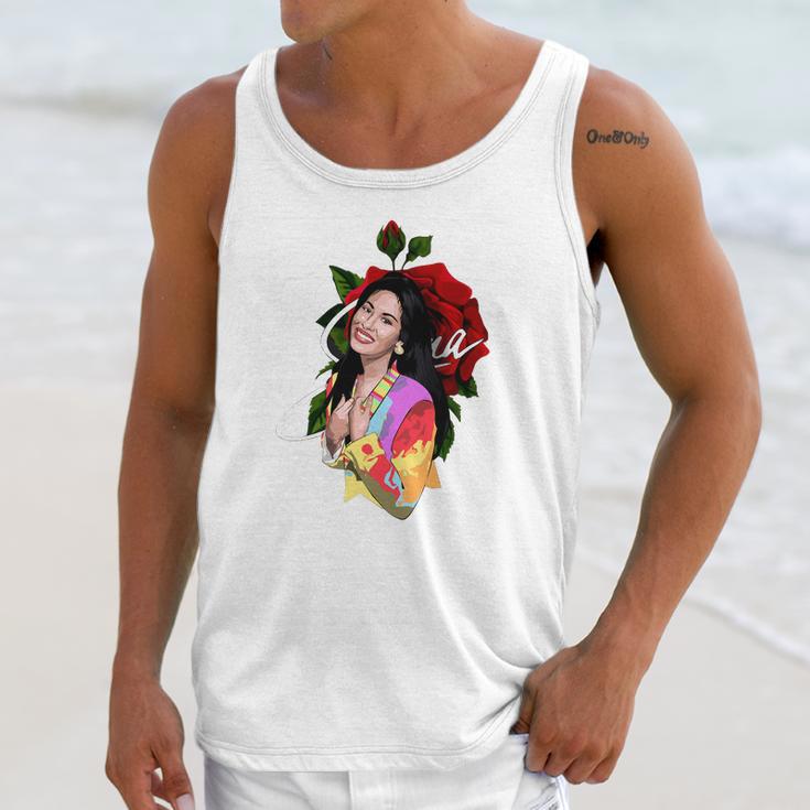 Selena Quintanilla Rose Unisex Tank Top Gifts for Her