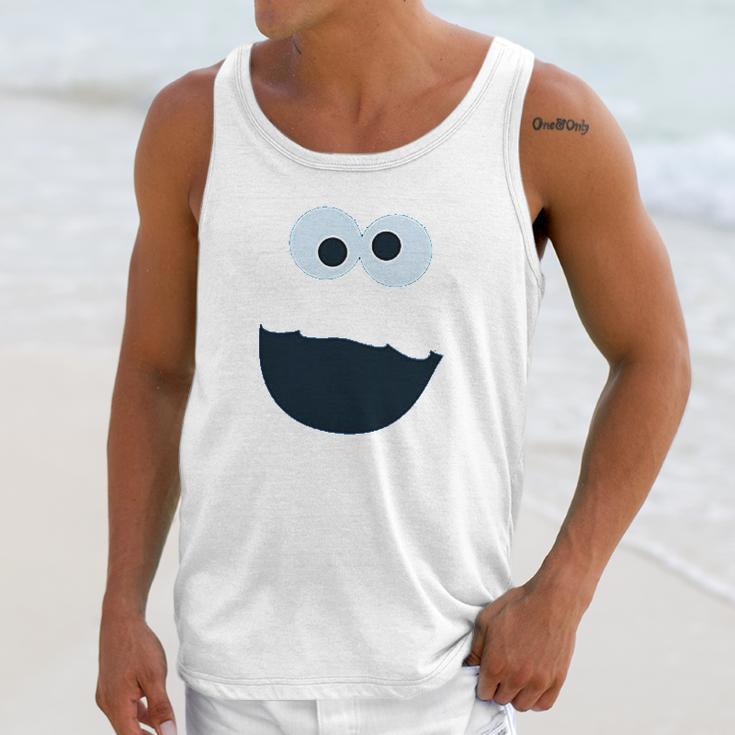 Sesame Street Cookie Monster Face Unisex Tank Top Gifts for Her