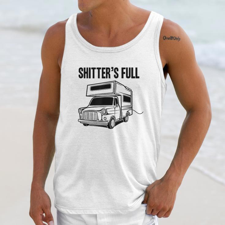 Shitters Full Funny Camper Camping Unisex Tank Top Gifts for Her