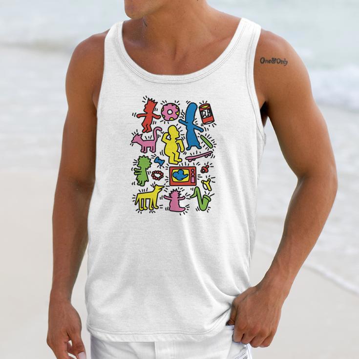 Simpsons X Keith Haring Unisex Tank Top Gifts for Her