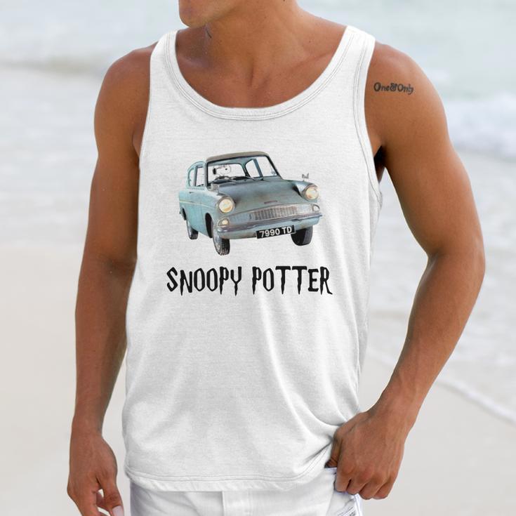 Snoopy Driving Harry Potter T-Shirt Unisex Tank Top Gifts for Her