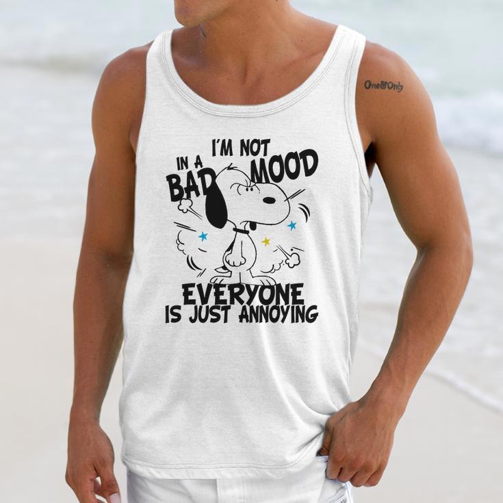 Snoopy Im Not In A Bad Mood Everyone Is Just Annoying Unisex Tank Top Gifts for Her