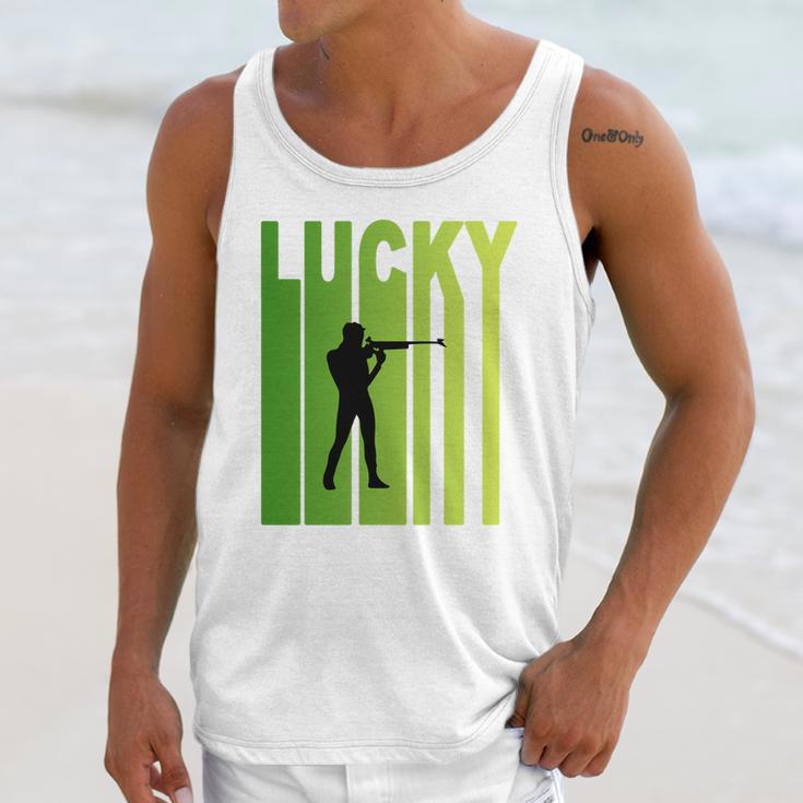 St Patricks Day Lucky Shooting Funny Sport Lovers Gift Unisex Tank Top Gifts for Her