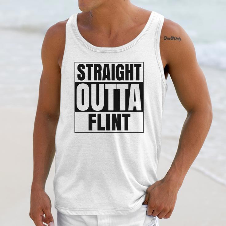 Straight Outta Flint Michigan Unisex Tank Top Gifts for Her