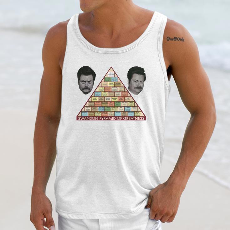 Swanson Pyramid Of Greatness Unisex Tank Top Gifts for Her