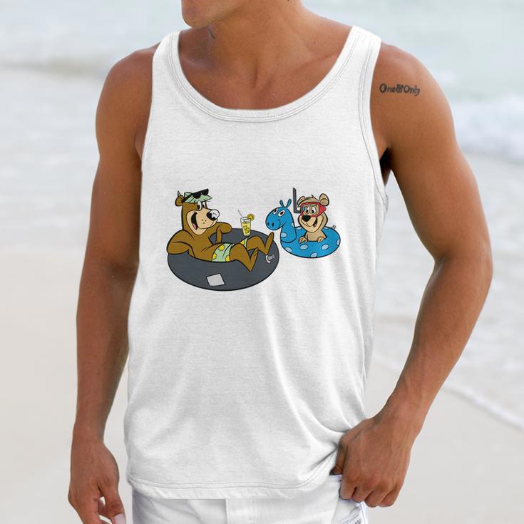 Swimming Yogi Bear Unisex Tank Top Gifts for Her