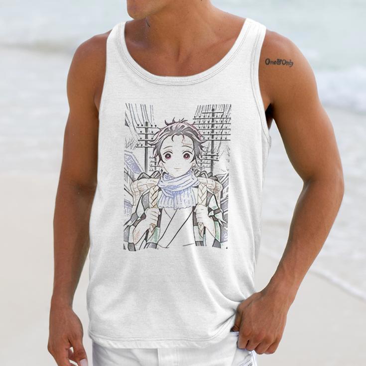 Tanjiro Kamado Kimetsu No Yaiba Demon Slayer Unisex Tank Top Gifts for Her