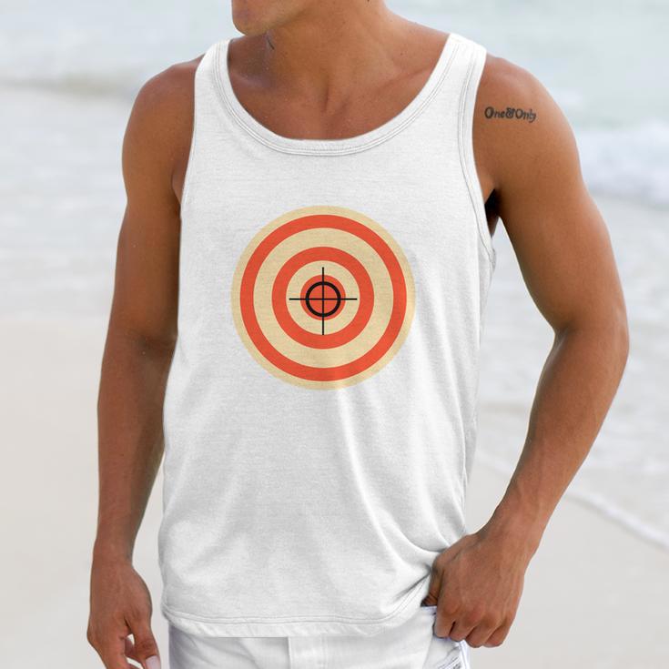 Target Funny Printed On The Back Bulls Eye Gift Tee Unisex Tank Top Gifts for Her