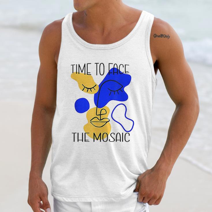 Time To Face The Mosaic Funny Creative Art Gift Unisex Tank Top Gifts for Her