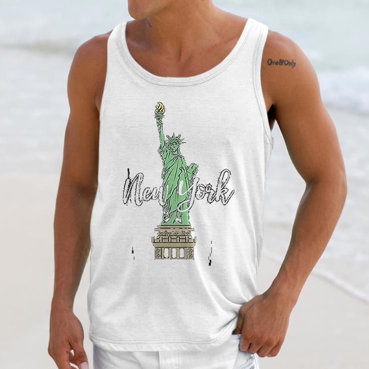 Tourist Statue Of Liberty Iconic New York Unisex Tank Top Gifts for Her