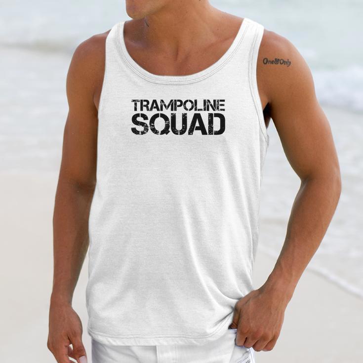 Trampoline Squad Funny Gymnast Bounce Jump Gift Idea Unisex Tank Top Gifts for Her