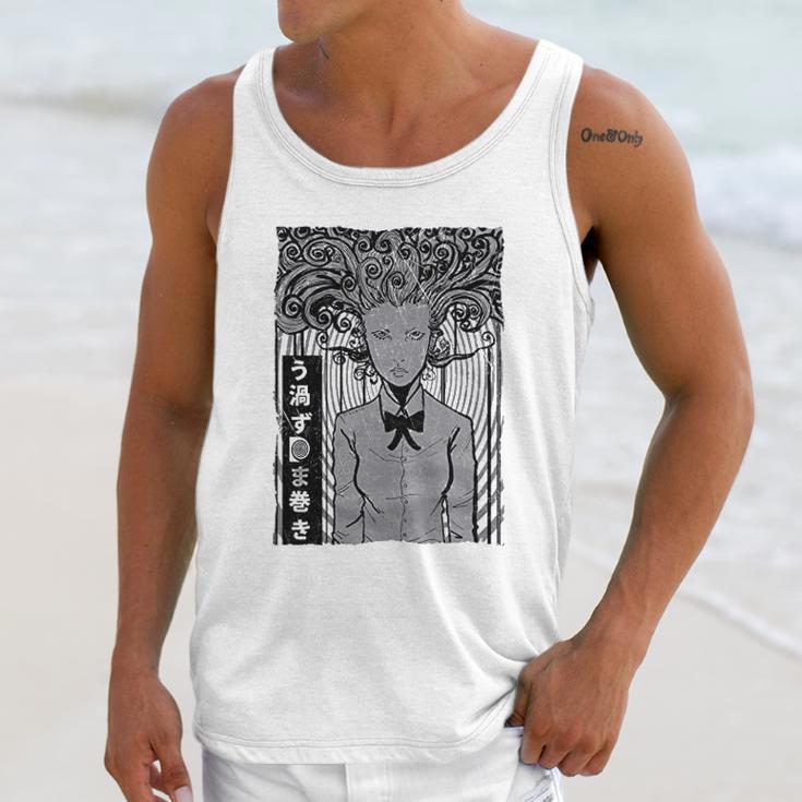 Uzumaki Spiral Cult Junji Ito Horror Unisex Tank Top Gifts for Her