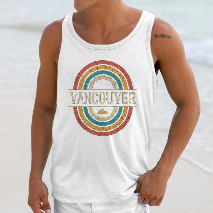 Vancouver British Columbia Canada Vintage Retro 80S Unisex Tank Top Gifts for Her