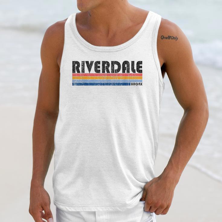 Vintage 1980S Style Riverdale Ny Unisex Tank Top Gifts for Her