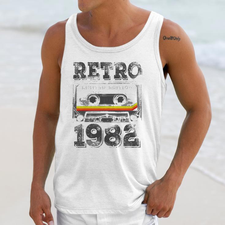 Vintage 1982 40 Years Old Cassette Tape 40Th Birthday Unisex Tank Top Gifts for Her