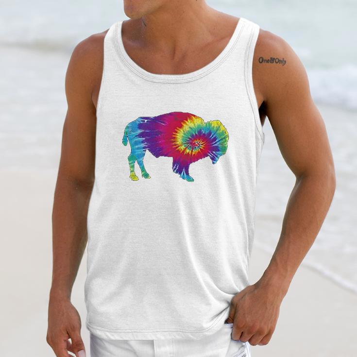 Vintage Tie Dye Bison American Buffalo Unisex Tank Top Gifts for Her