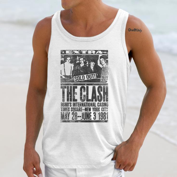 White The Clash Bonds 1981 Official Unisex Tank Top Gifts for Her