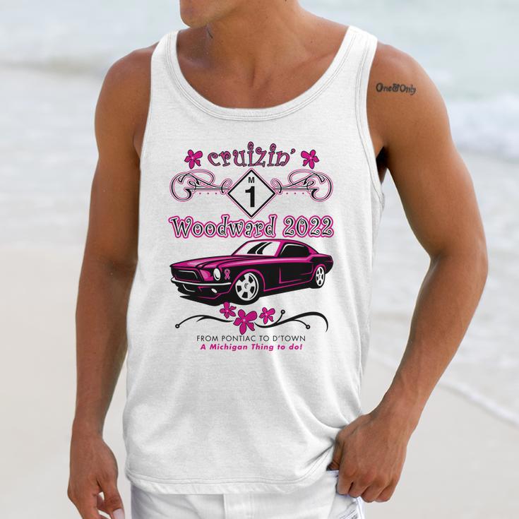 Woodward Avenue Cruise 2022 M1 Pink Style Unisex Tank Top Gifts for Her