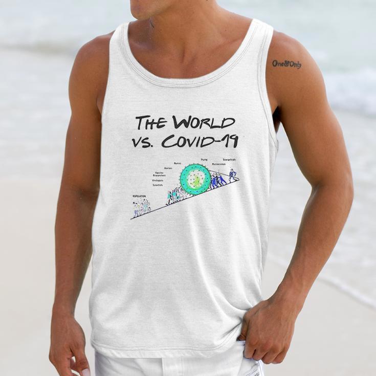 The World Vs Virus Fight Virus Cartoon Unisex Tank Top Gifts for Her