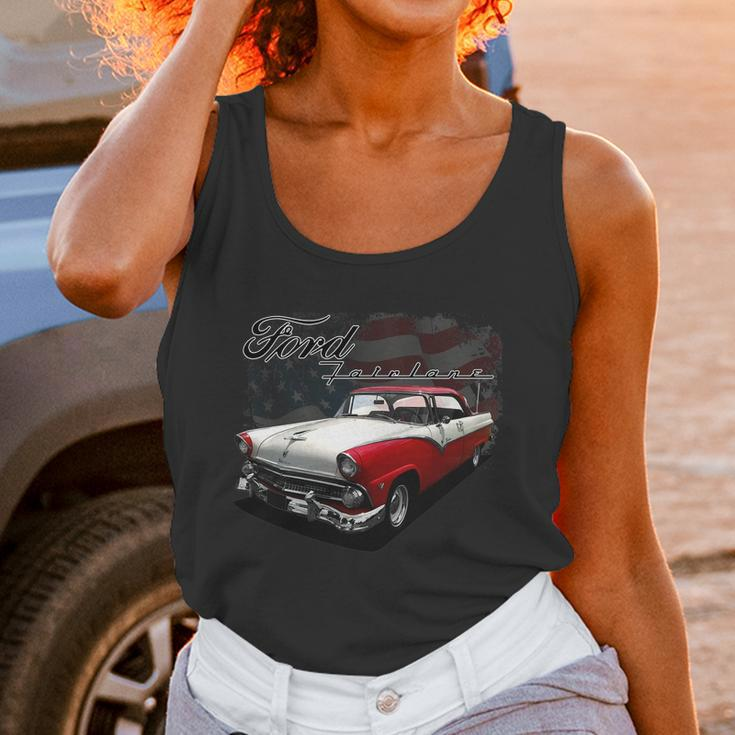 1955 Ford Fairlane Victoria Unisex Tank Top Gifts for Women