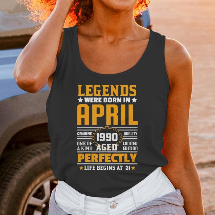 31 Years Old Birthday Awesome Since April 1990 31St Birthday Unisex Tank Top Gifts for Women