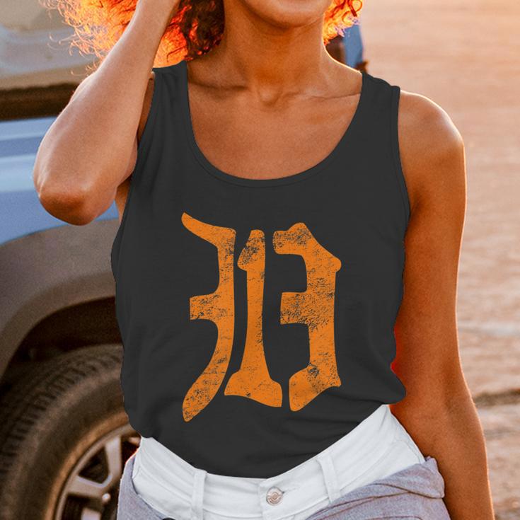 313 Detroit Michigan Vintage Old English D Area Code Unisex Tank Top Gifts for Women