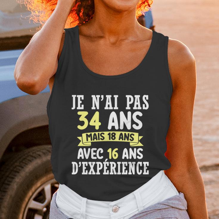 34 Years Birthday Gift For Humour Je Nai Pas 34 Gift Unisex Tank Top Gifts for Women