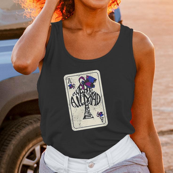 Alice In Wonderland Were All Mad Here Ace Of Spades Unisex Tank Top Gifts for Women