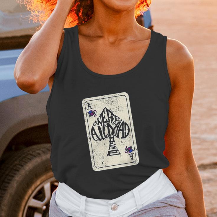 Alice In Wonderland We Are All Mad Here Ace Of Spades Unisex Tank Top Gifts for Women