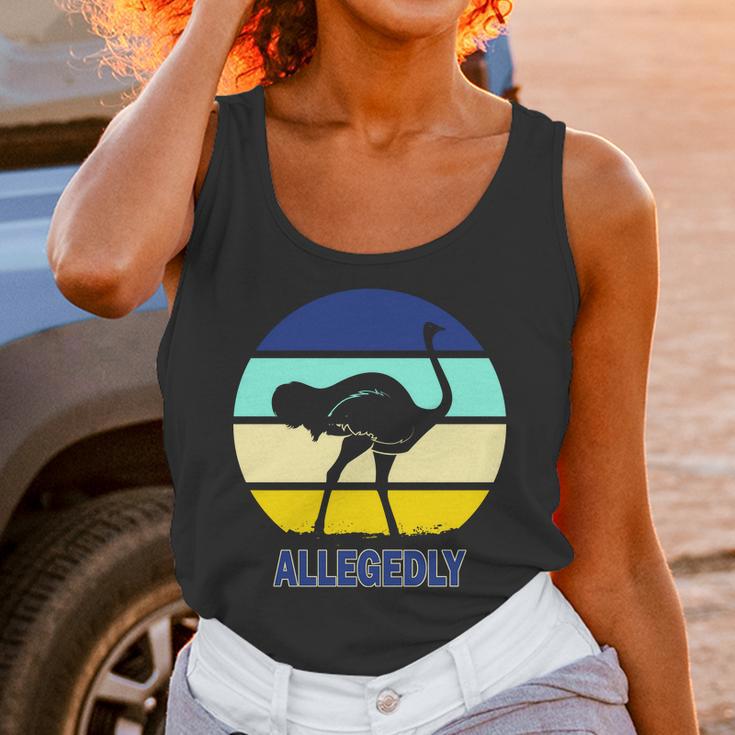 Allegedly Ostrich Retro Logo Unisex Tank Top Gifts for Women