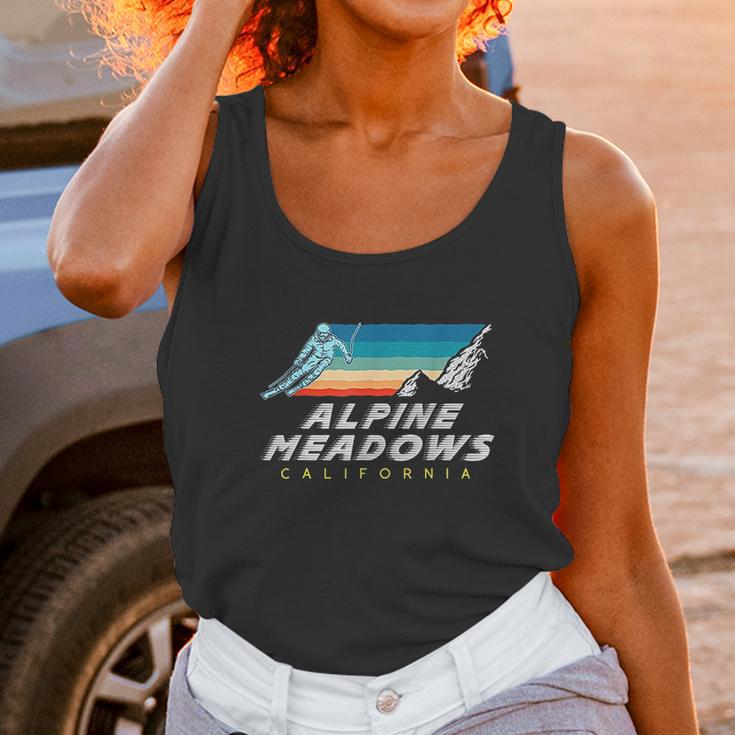 Alpine Meadows California Usa Ski Resort 1980S Retro Unisex Tank Top Gifts for Women