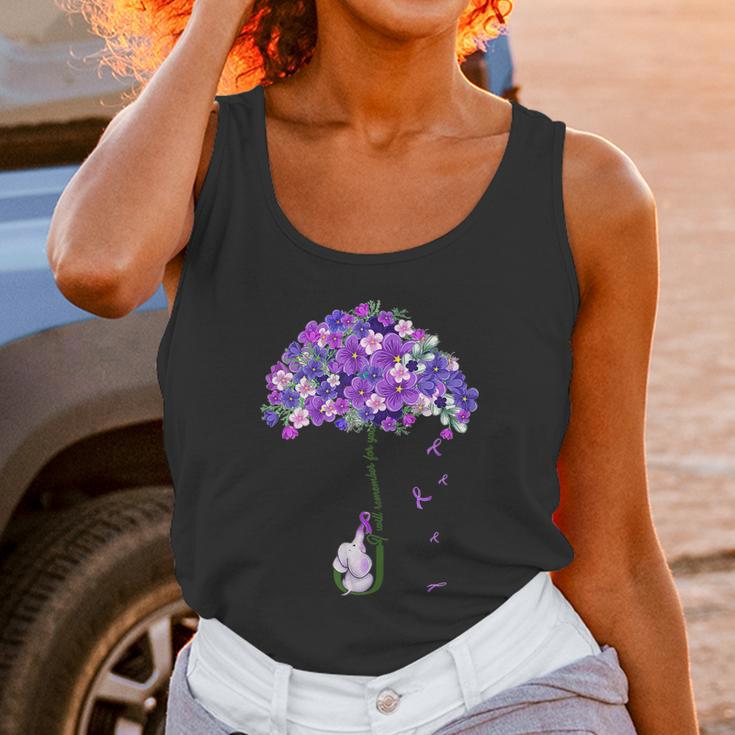 Alzheimer Awareness Cute Elephant I Will Remember For You Unisex Tank Top Gifts for Women