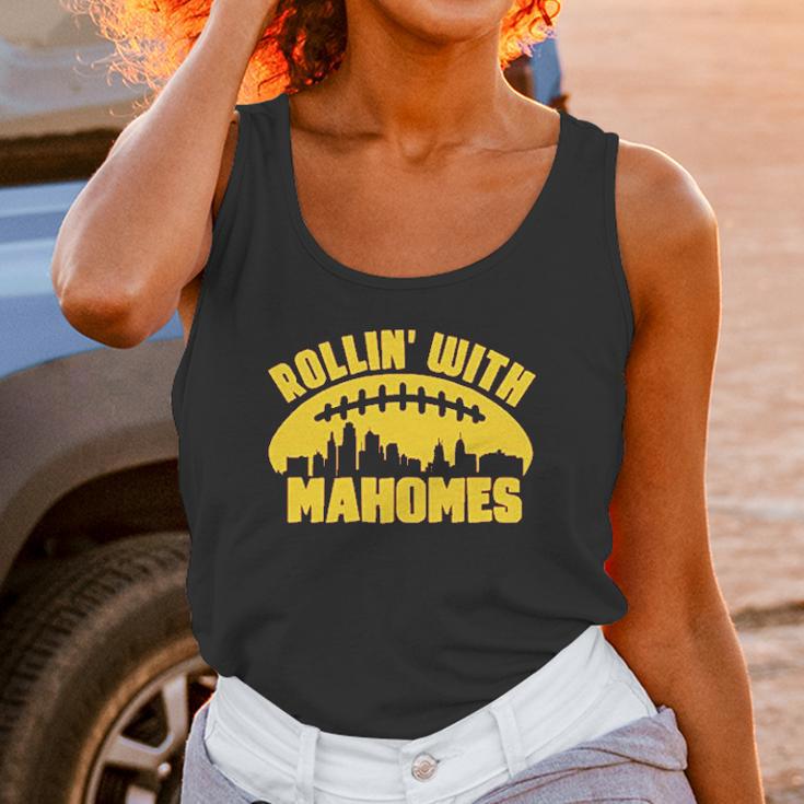 Apparrel Rollin With Mahomes Skyline Unisex Tank Top Gifts for Women