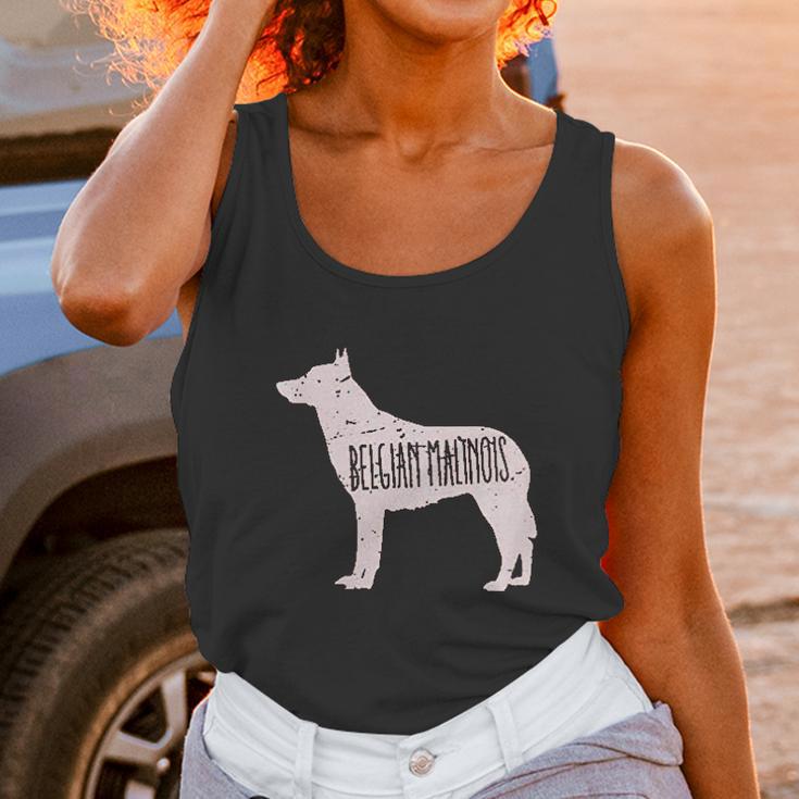 Belgian Malinois Dog Silhouette Unisex Tank Top Gifts for Women