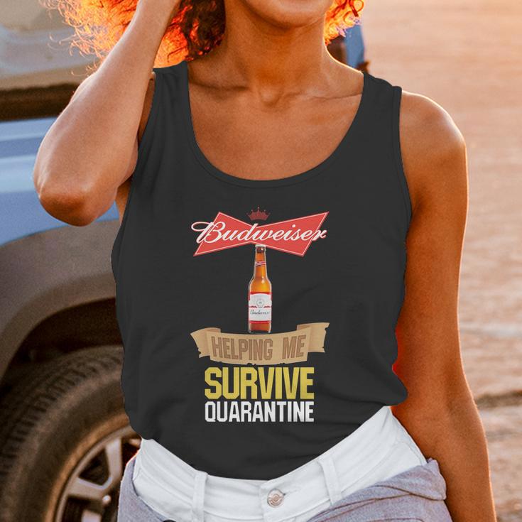 Budweiser Helping Me Survive Quarantine Unisex Tank Top Gifts for Women