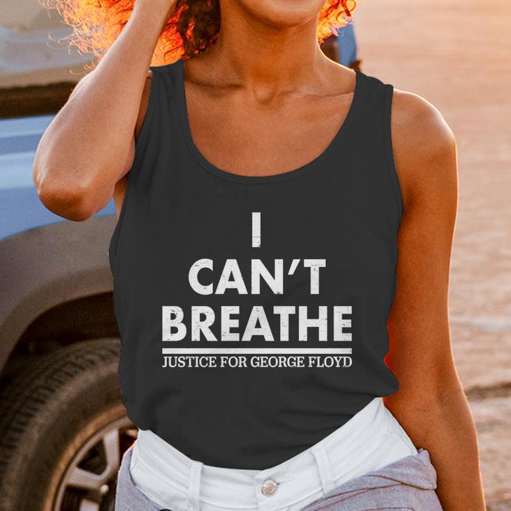 I Cant Breathe Justice For George Floyd Support Blm Unisex Tank Top Gifts for Women