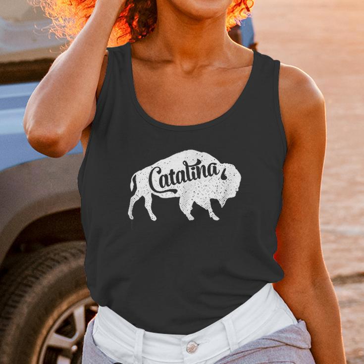 Catalina Island Bison Buffalo Unisex Tank Top Gifts for Women