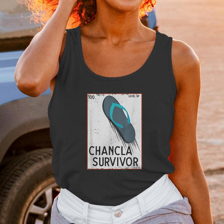 Chancla Survivor Spanish Unisex Tank Top Gifts for Women