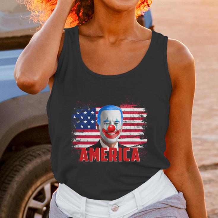 Clown Joe Funny Caricature Joe Biden Is A Democratic Clown Graphic Design Printed Casual Daily Basic Unisex Tank Top Gifts for Women