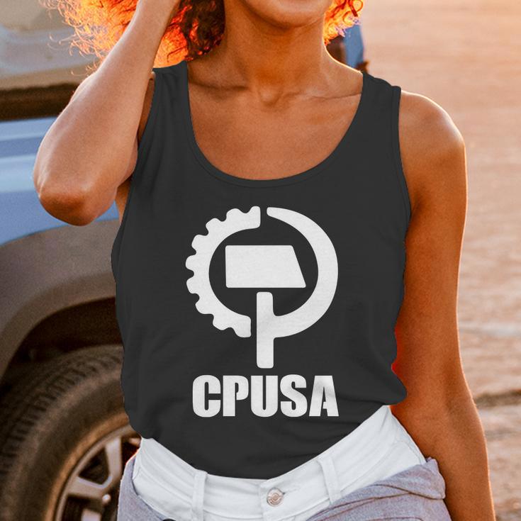 Communist Party Cpusa With Logo Unisex Tank Top Gifts for Women